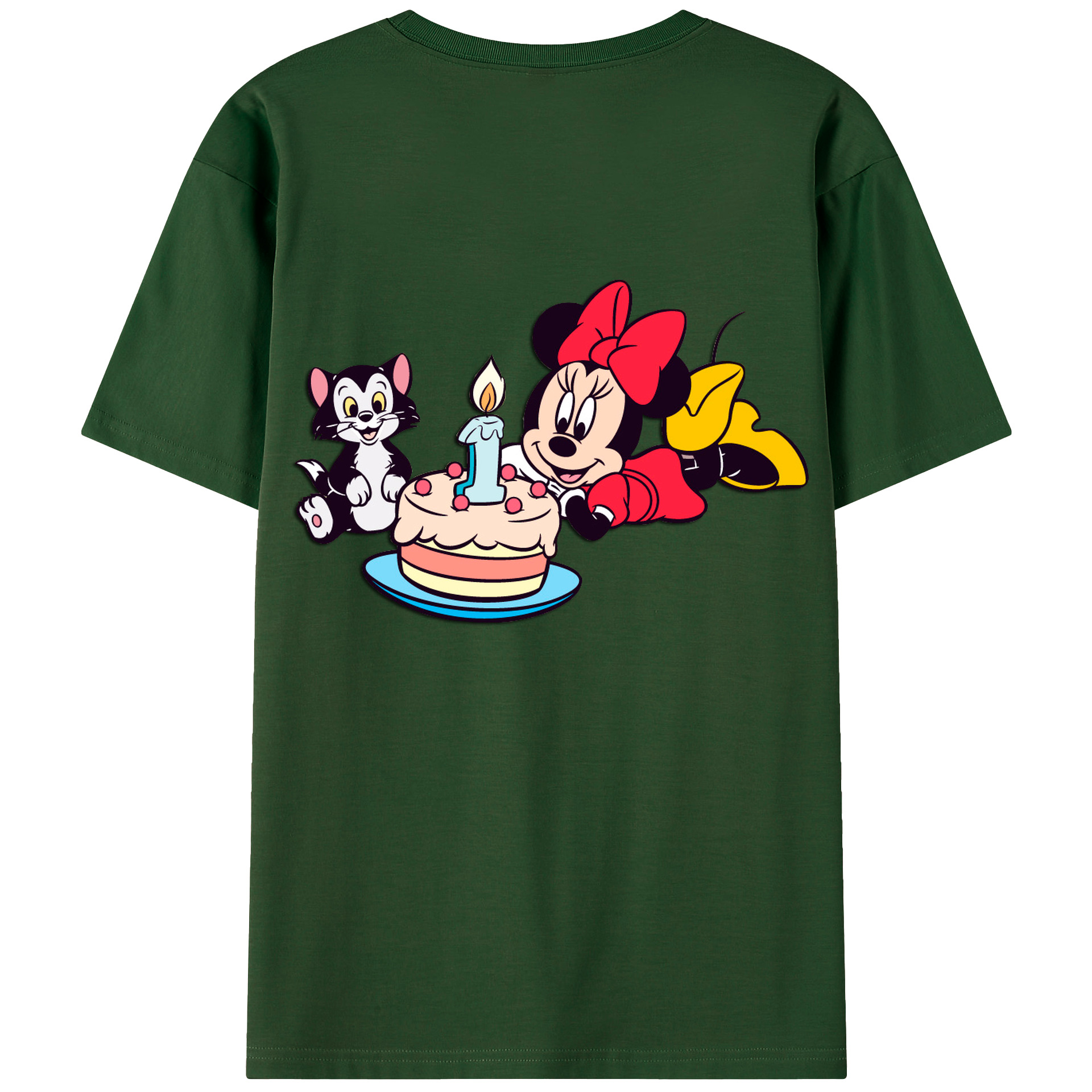（画像用） ミッキーマウス Mickey Mouse 綿100％半袖Tシャツ（背面プリント）